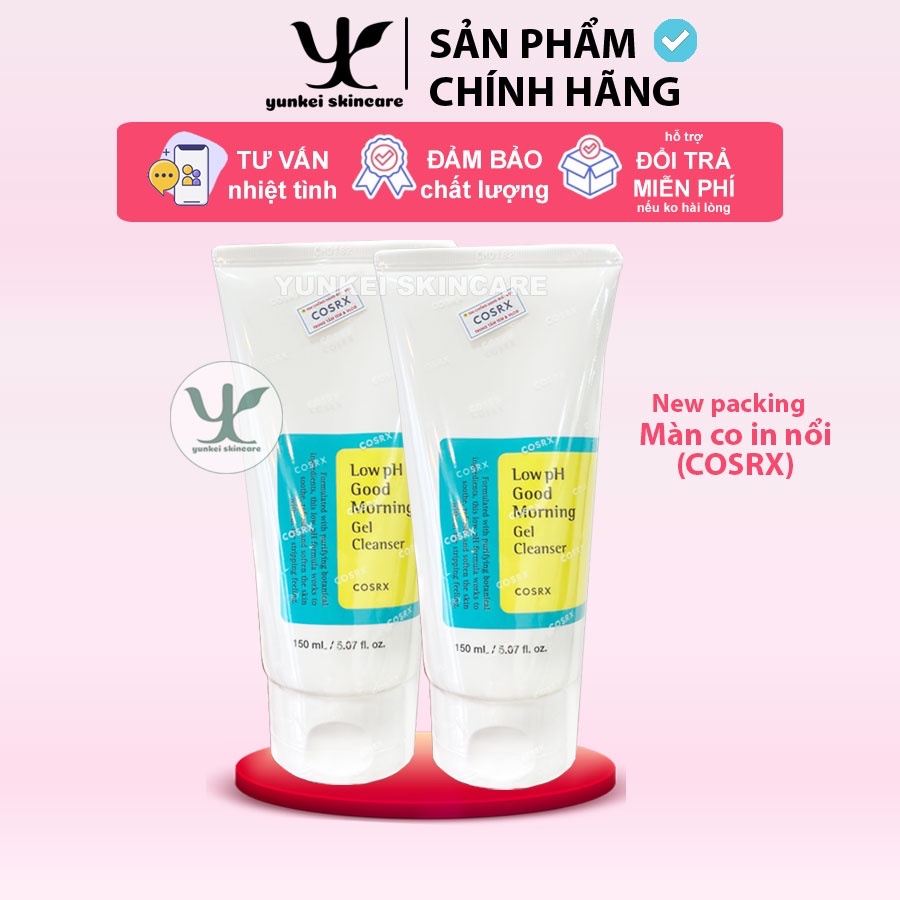 [Mã SKAMFM286 giảm 10% đơn 100K] Sữa rửa mặt Cosrx Low pH Good Morning Gel Cleanser