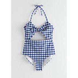 1 Mảnh Gingham Khoét Ngực &amp;Otherstories