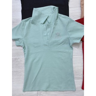 áo thun ôm body có cổ in logo