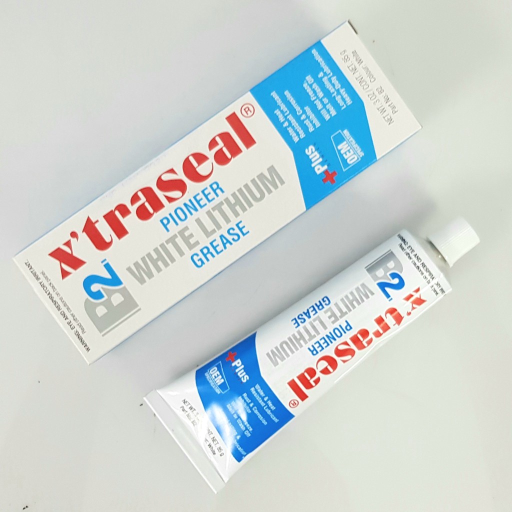 Mỡ trắng bôi trơn dạng tuýt X’traseal B2 White Lithium Grease 85gr (dạng tuýp)