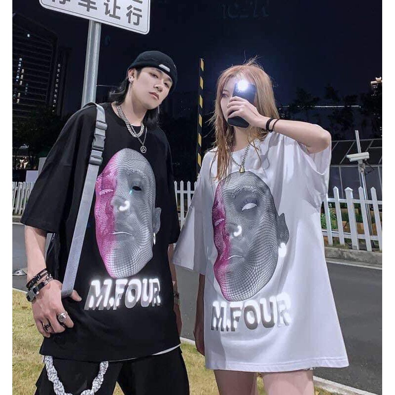 Áo thun tay lỡ form rộng oversize M.FOUR
