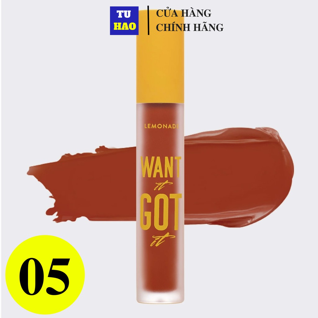 Son Kem Lì Nhẹ Môi Lemonade Want It Got It Lipcream 5g | BigBuy360 - bigbuy360.vn