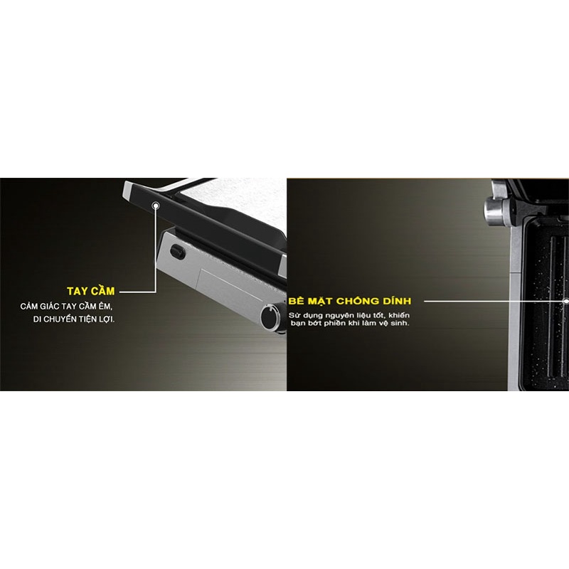 Kẹp nướng điện Tiross TS9657 - Hàng chính hãng