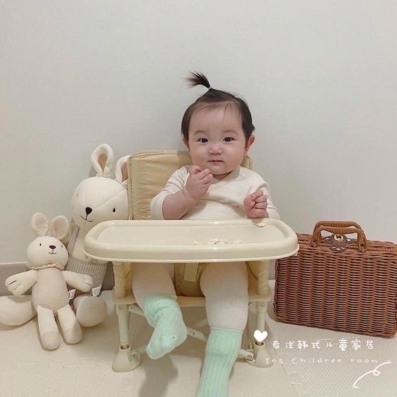 Ghế Ăn Dặm Gấp Gọn HOO BOOSTER Bản Hàn Siêu Nhẹ Cho Bé,Ghế Ăn Dặm Du Lịch Babibu - GANHB