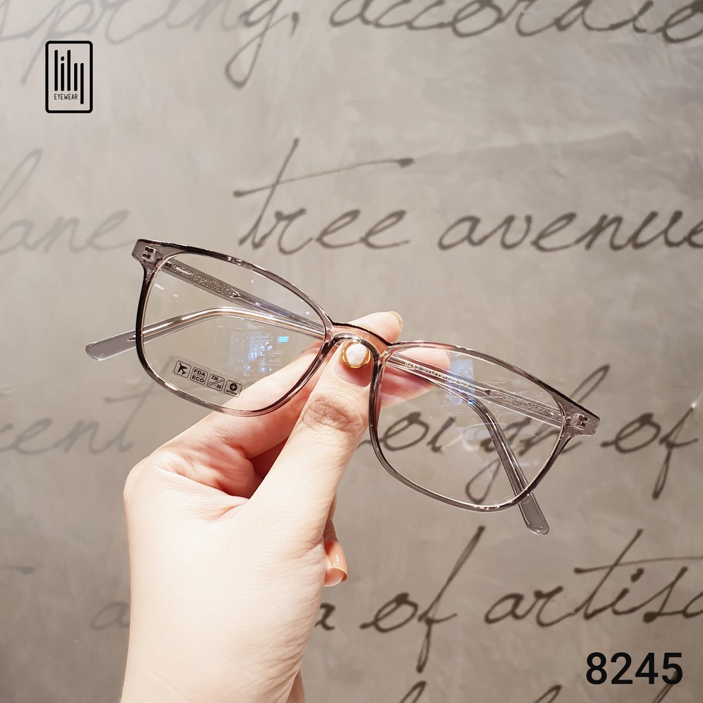Gọng kính cận nam nữ mắt vuông Lilyeyewear gọng nhựa phù hợp nhiều khuôn mặt , nhiều màu sắc - 8245 | BigBuy360 - bigbuy360.vn