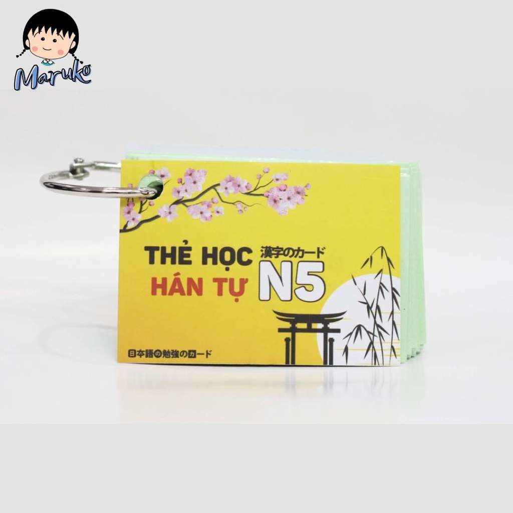 Thẻ Học Tiếng Nhật Kanji N5 Tái Bản Mới Nhất - Flashcard Kanji N5