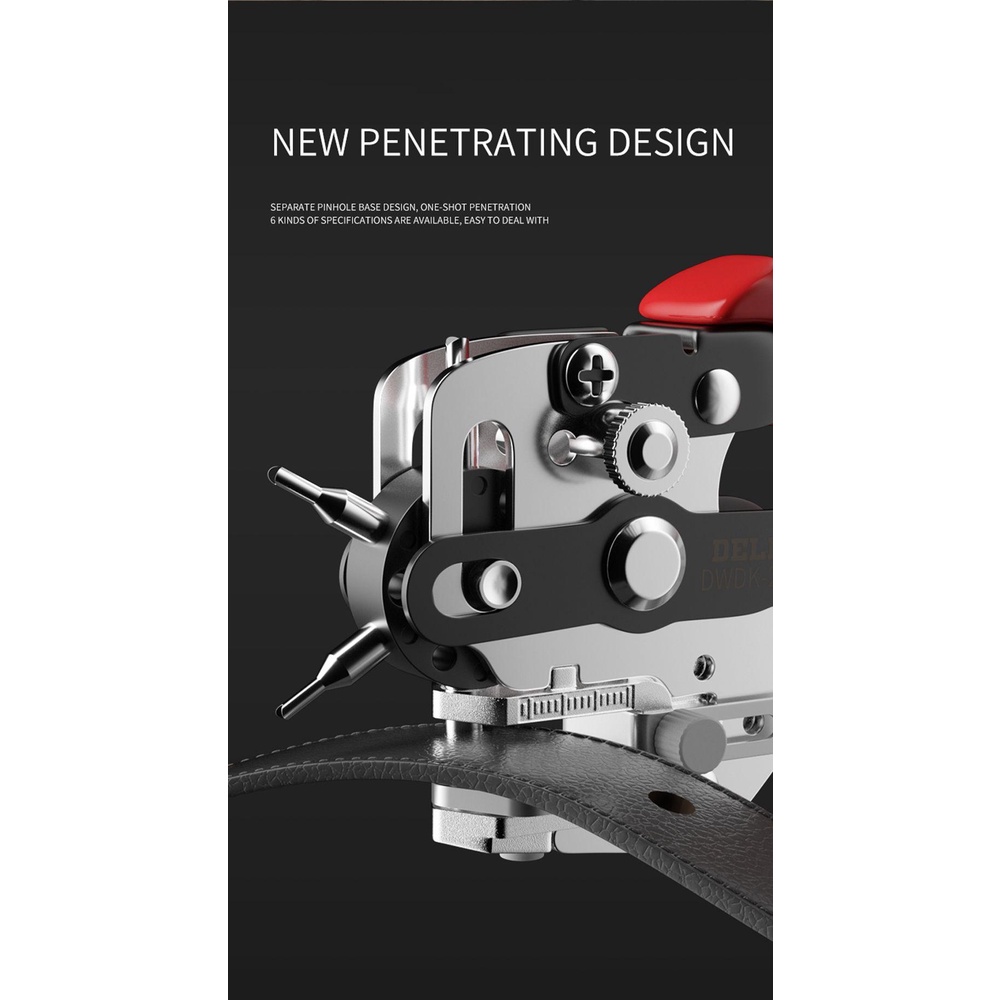 Dụng Cụ Đục Lỗ Dây Da/Dây Đồng Hồ Màu Cầu Vồng DIY