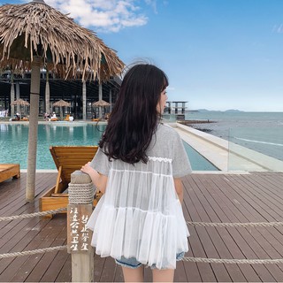 ÁO PHÔNG PHỐI LƯỚI ULZZANG