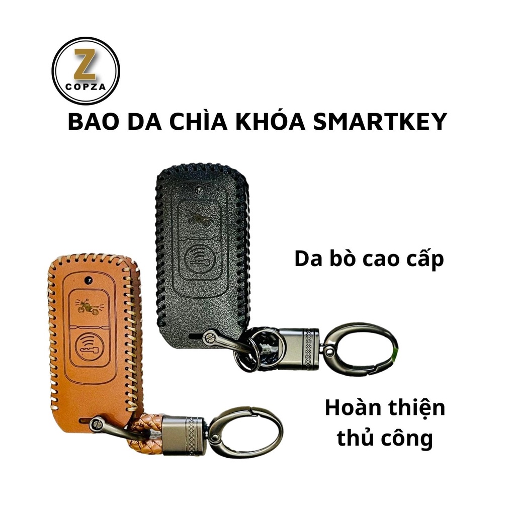 Bao da chìa khóa Smartkey COPZA dành cho xe HONDA Airblade Lead PCX SH VN SH Mode Vario Vision Cub ADV Scoopy chống trầy