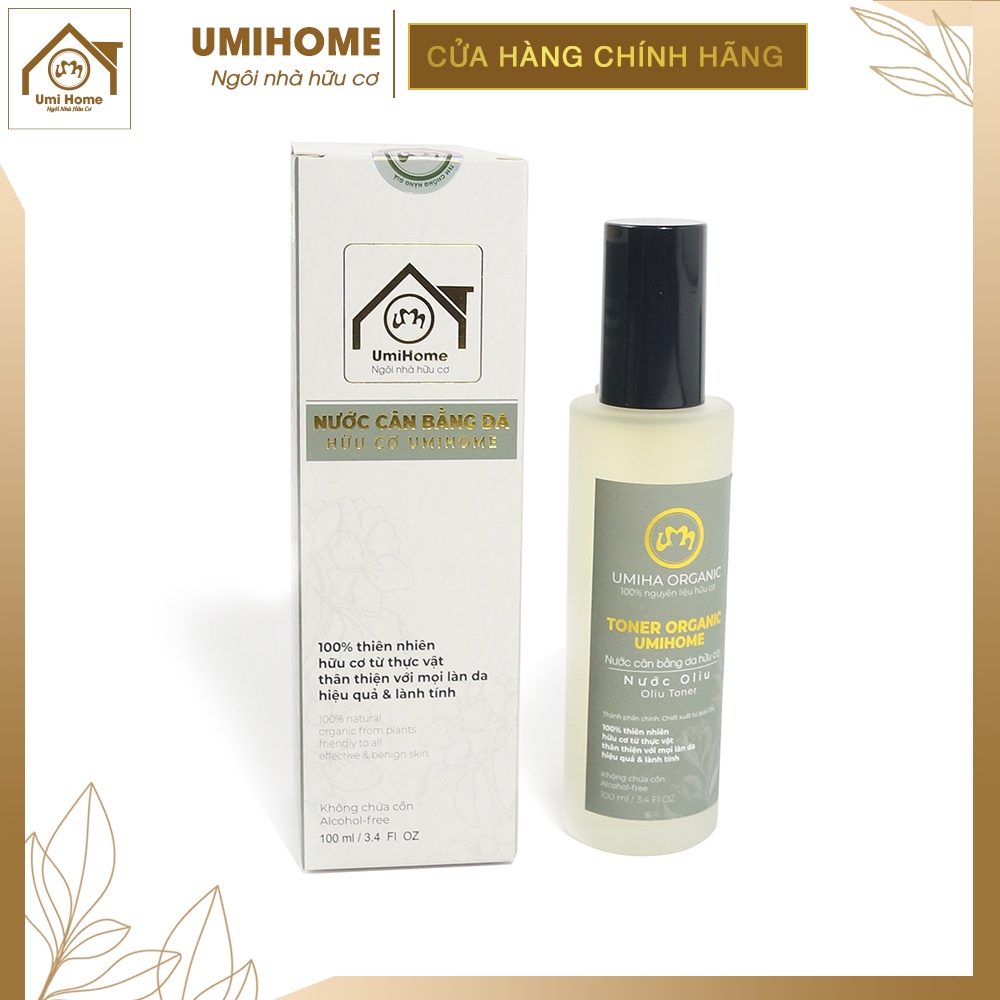 Nước cân bằng da Oliu UMIHOME nguyên chất cân bằng đô PH, chống lão hóa, giảm mụn và dưỡng da hiệu quả 100ml