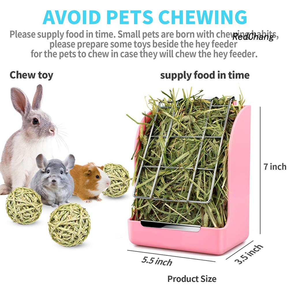 Khay đựng thức ăn/ nước uống gắn lồng cho thỏ tùy chọn màu sắc
