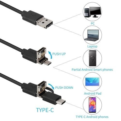 Thiết bị nội soi USB loại C Y101 720P cho máy ảnh Android