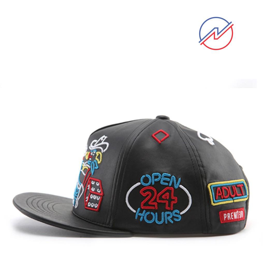 Mũ nón lưỡi trai vành ngang snapback PREMI3R Neon Poker nhiều màu nam nữ