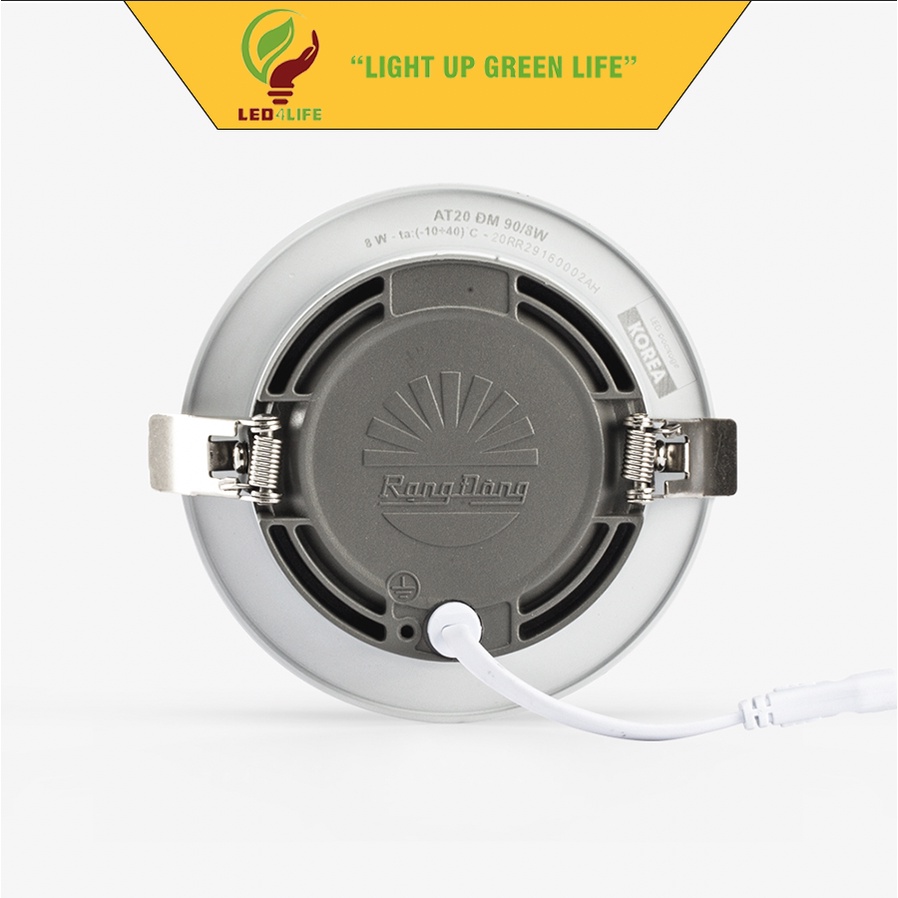 Đèn LED âm trần downlight đổi màu Rạng Đông 10W Model: AT20 ĐM 90/8W 90/10W 110/10W 110/12W
