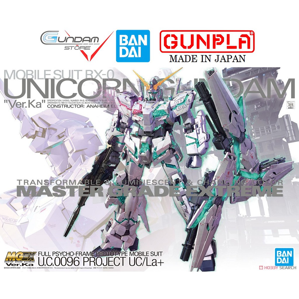 Gundam Bandai MGEX Unicorn Ver Ka 1/100 Master Grade Extreme Mô Hình Đồ  Chơi Lắp Ráp Anime Nhật | Shopee Việt Nam