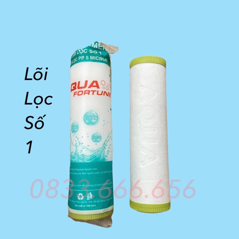 Bộ 3 lõi lọc nước AQUA chính hãng (dùng cho mọi loại máy RO) Bộ lõi lọc nước 1-2-3 Aqua