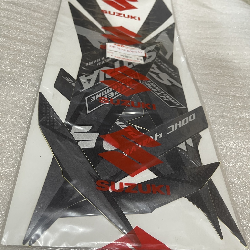 Tem Satria đen caro 2018  nhập khẩu chính hãng Suzuki Indonesia - PT HỒNG ÂN