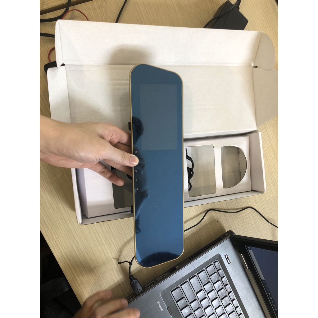 Camera hành trình ô tô xe hơi,xe tải oto X800 dạng gương chiếu hậu màn full HD 1080P tích hợp camera sau lùi xe - tải