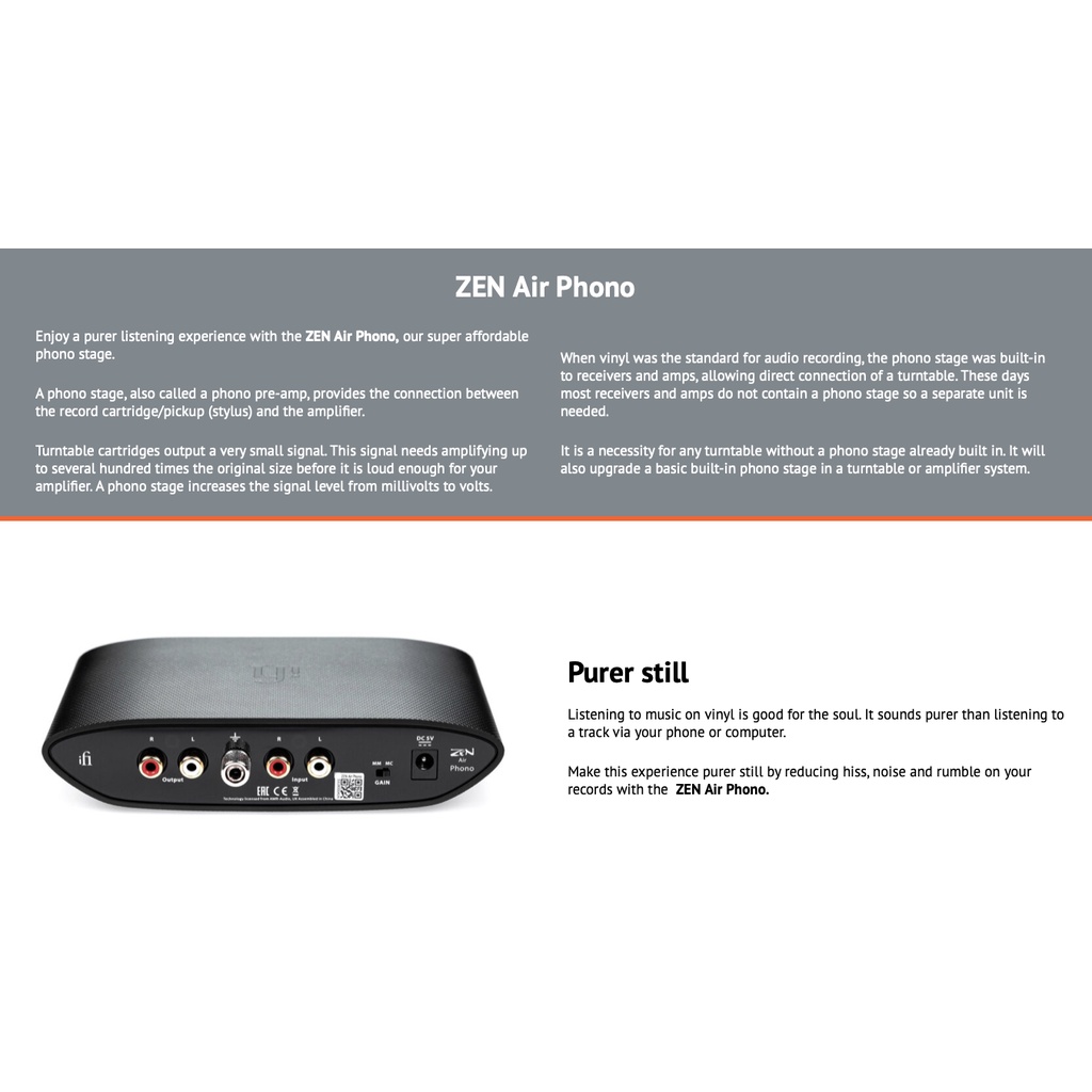 Bộ Khuếch Đại iFi Zen Air Phono - Bảo Hành Chính Hãng 12 Tháng