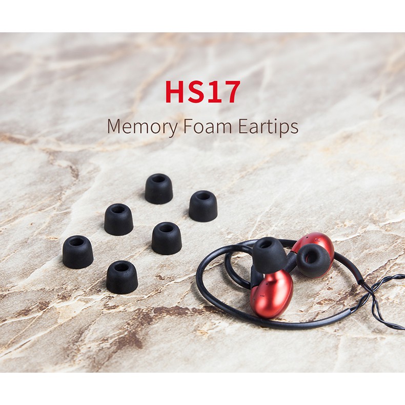 Fiio HS17 memory foam earphones 3 pairs, suitable for earphones F1, f3, f5, f9 se f9 pro fh1 ... FH7