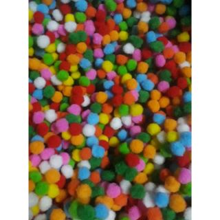 100 pom pom trang trí 1cm