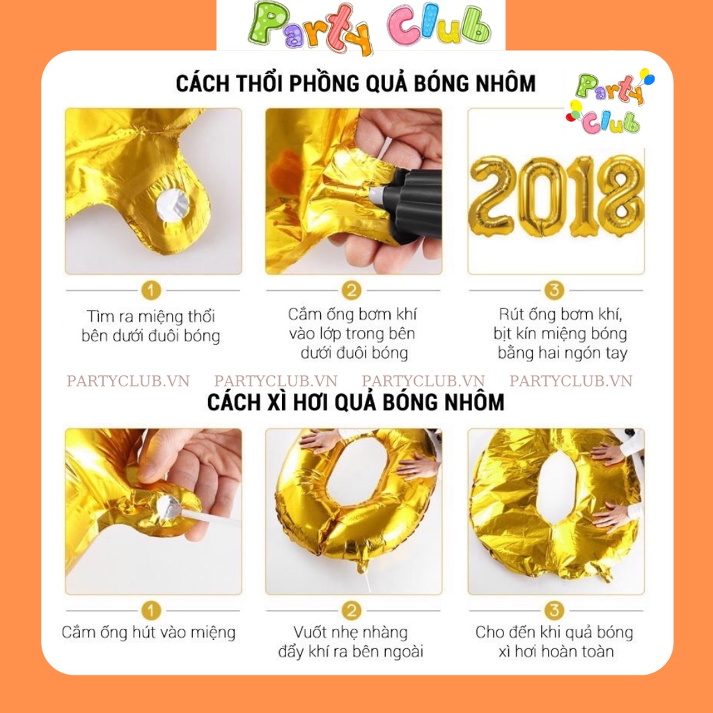 Set bóng trang trí sinh nhật cho bé tại nhà mẫu DG-001