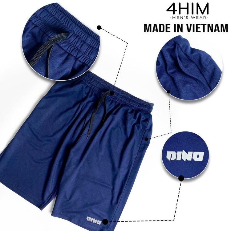 Bộ cộc tay nam thể thao hè 4HIM vải cá sấu cotton cao cấp bộ mặc nhà nam mùa hè phù hợp mặc nhà chơi thể thao