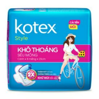 Combo 8 gói băng vệ sinh kotex style siêu mỏng cánh