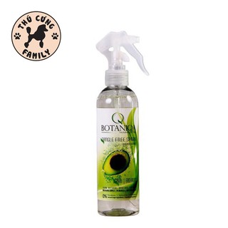 Xịt Khử Mùi Dưỡng Lông và Gỡ Rối Cao Cấp Cho Chó Mèo BOTANIQUA (Tinh Chất Bơ) 250ml