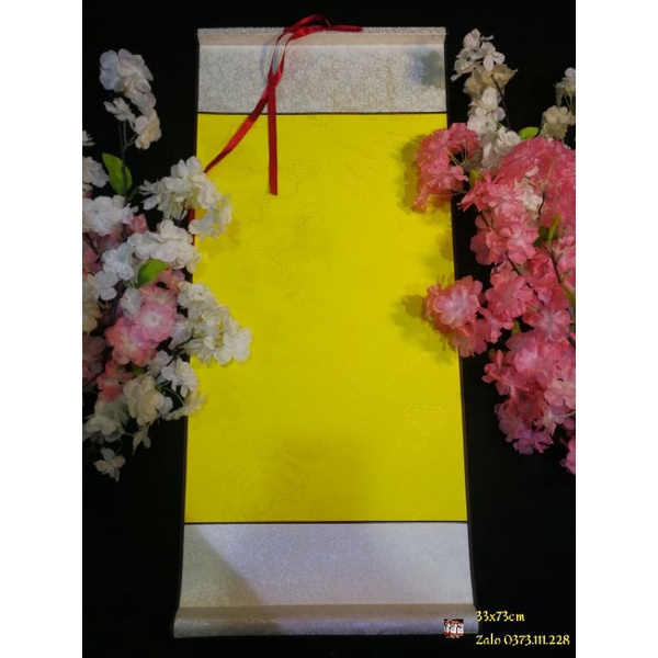 Biểu lụa viết thư pháp 35cm