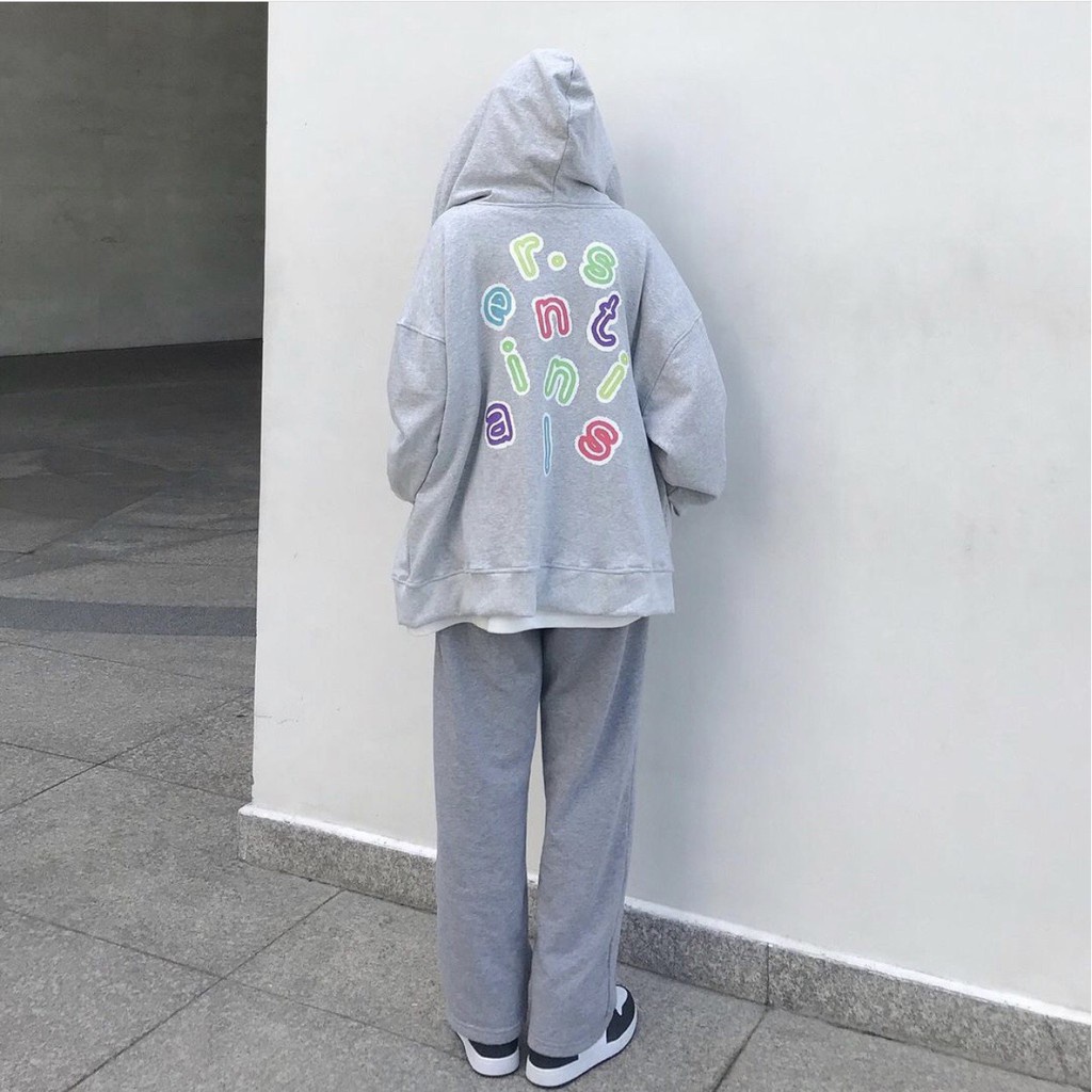 Áo Khoác Hoodie Nỉ SENTI Form Rộng Tay Bồng Khóa Kéo Có Mũ Màu Đen | Xám | Trắng Ulzzang Nam Nữ HOT | BigBuy360 - bigbuy360.vn