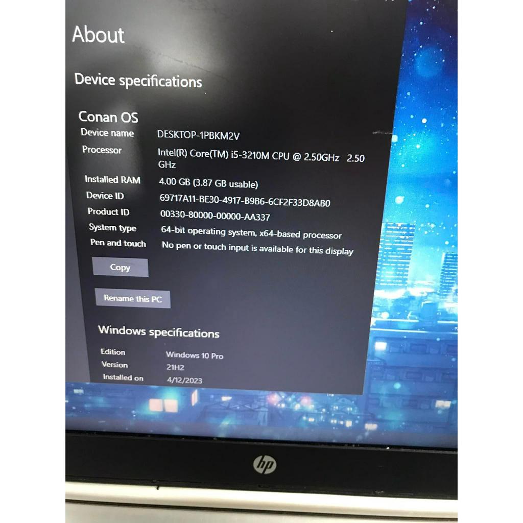 Hp elitebook 8470P  i5 3210  Ram 4gb ssd 120gb