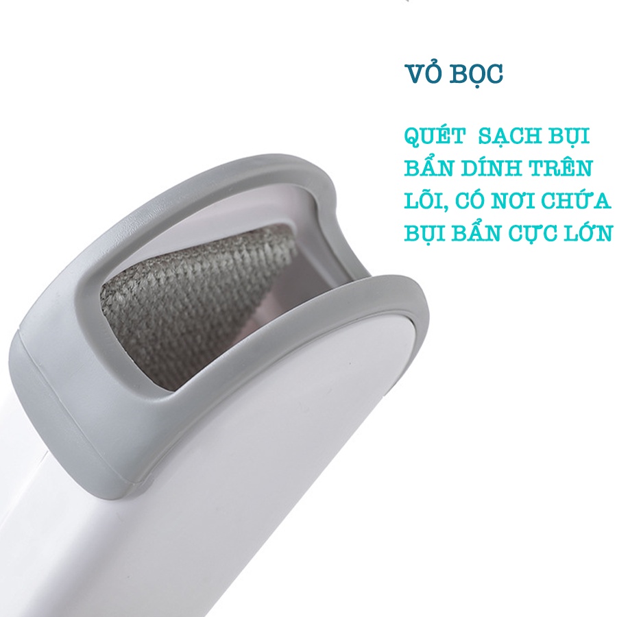 Cây Lăn Bụi Có Tay Cầm, Cây Lăn Bụi Tĩnh Điện Làm Sạch Bụi Bẩn Dùng Vĩnh Viễn K006