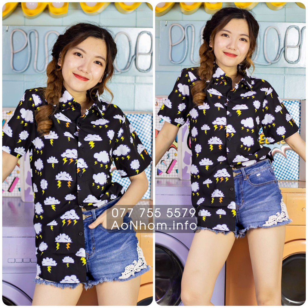 Áo Sơ mi Hoạt hình ★ Đám mây | BigBuy360 - bigbuy360.vn