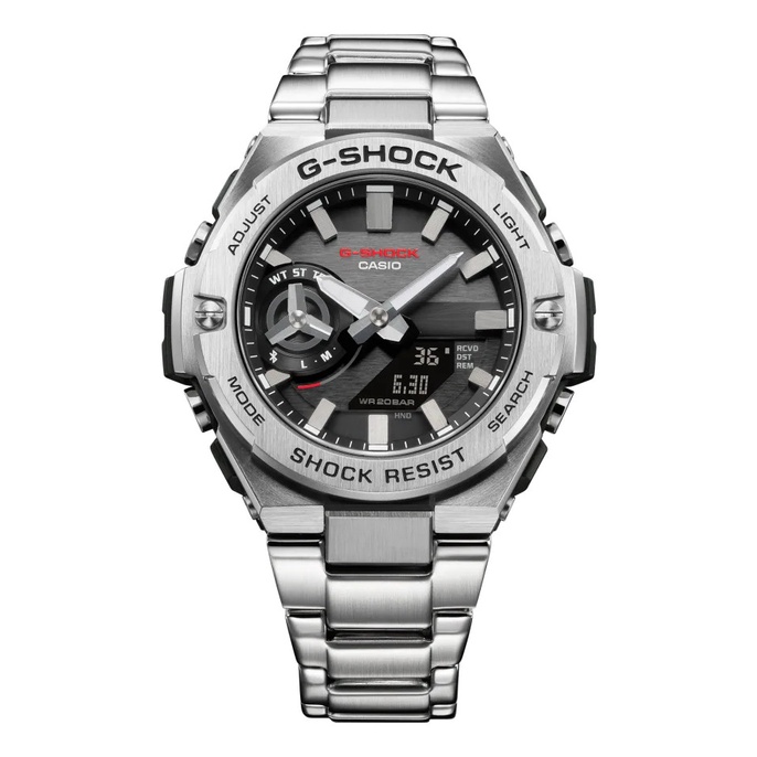 Đồng Hồ Casio Nam Dây Thép Không Ghỉ GSHOCK GST-B500D-1ADR Chính Hãng
