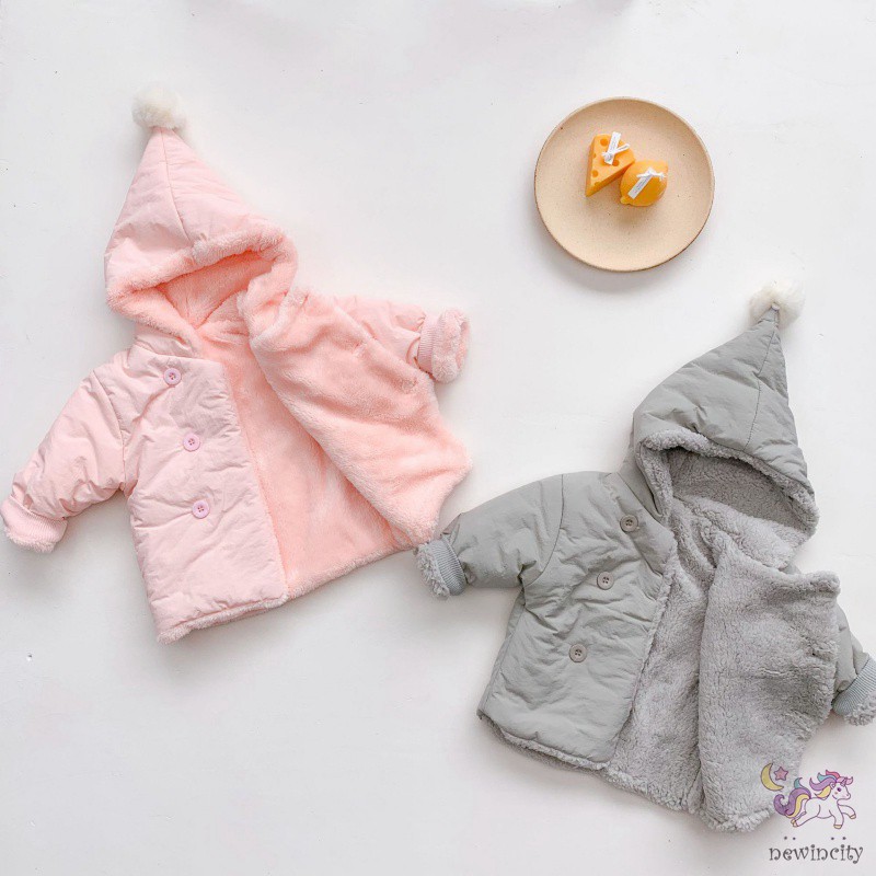 Áo khoác cotton có mũ thời trang cho bé dễ thương