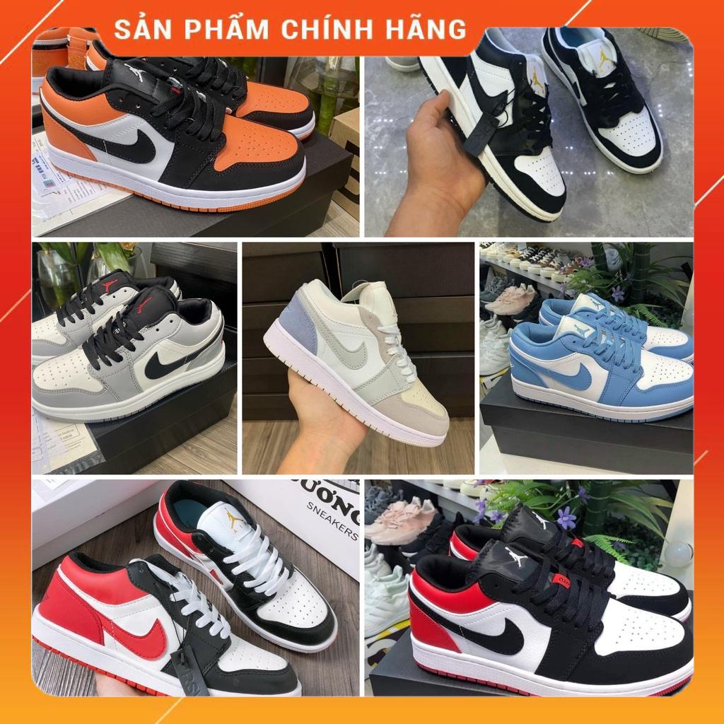 Giày 𝐉𝐨𝐫𝐝𝐚𝐧 𝐂ổ 𝐭𝐡𝐚̂́𝐩 ⚡️𝐅𝐑𝐄𝐄 𝐒𝐇𝐈𝐏⚡️ Giày Sneaker 𝐉𝐨𝐫𝐝𝐚𝐧 𝟏 𝐋𝐨𝐰 Đen Panda thấp cổ nam nữ đủ màu full box bill