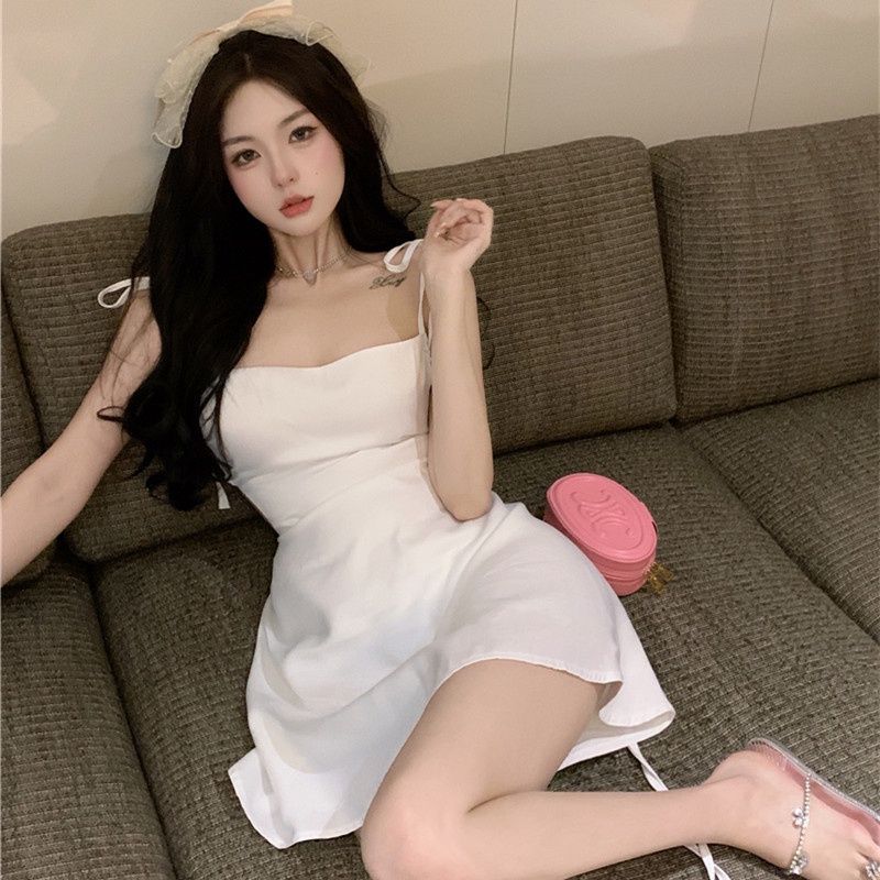 Đầm Sát Nách Cột Dây Thời Trang Mùa Hè Quyến Rũ Cho Phái Nữ