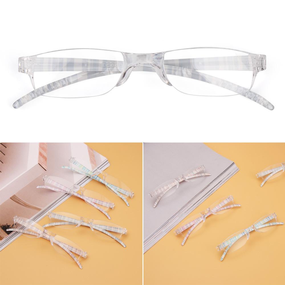 WATTLE Kính Đọc Sách Viền Màu Siêu Nhẹ Phong Cách Vintage Thanh Lịch Thời Trang