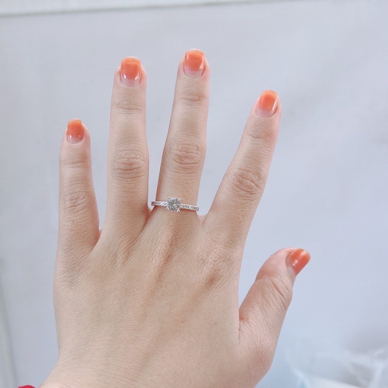 Nhẫn bạc nữ DaLiA Jewelry nhẫn bạc cầu hôn nạm đá chuẩn bạc thật 925 sang đẹp