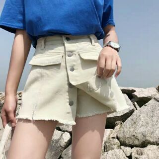 (OD) Quần đùi giả váy Quần short jean giả váy