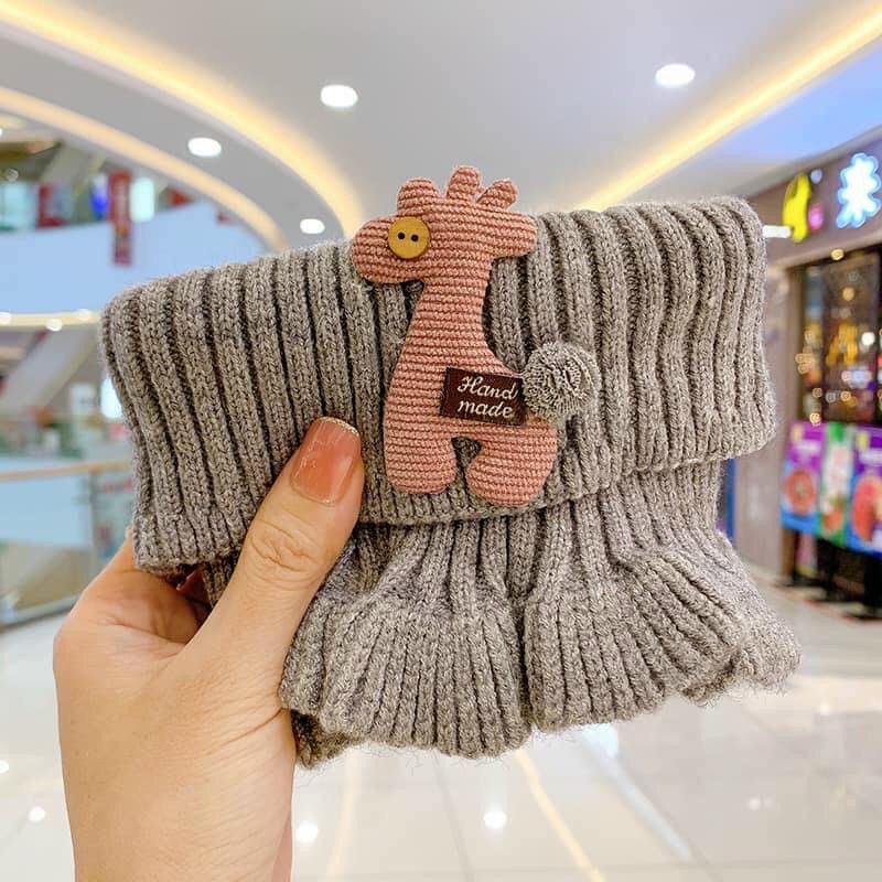 Khăn ống len phong cách hàn quốc cho bé