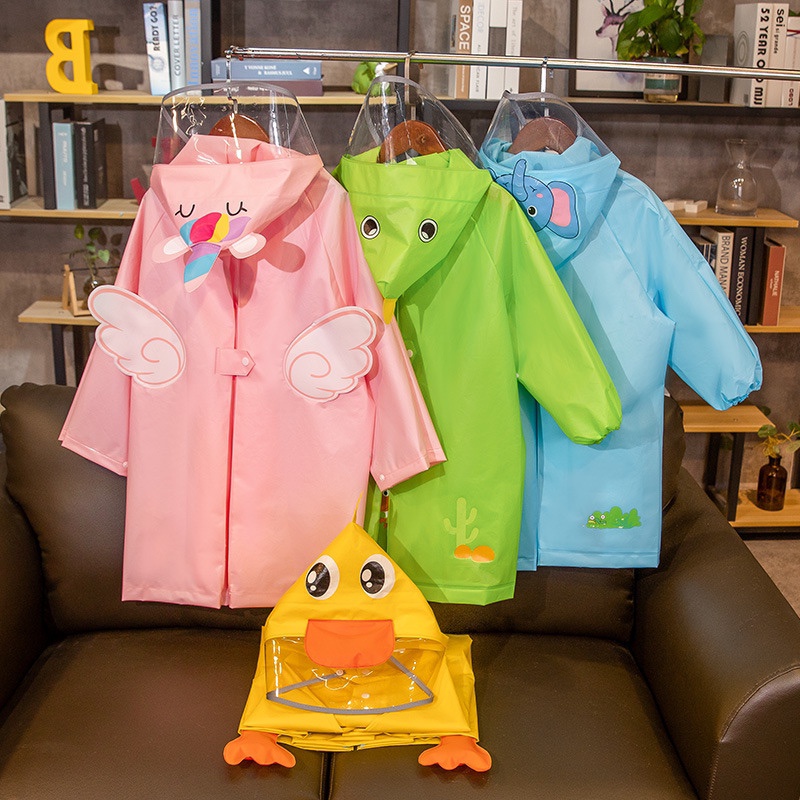 Áo mưa Unicorn, vịt con và hồng thỏ đáng yêu dáng dài cho bé