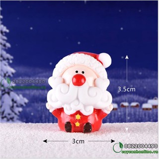 Tượng ông già, bà già noel, người tuyết trang trí giáng sinh tiểu cảnh quà tặng