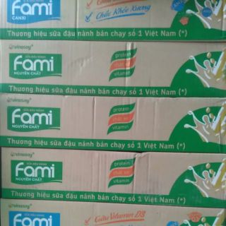 SỮA ĐẬU NÀNH FAMI HỘP 200ml, 1 thùng 36h