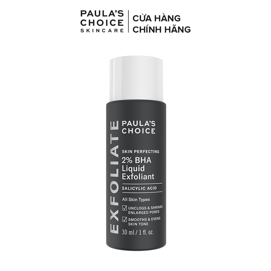 Dung dịch loại bỏ tế bào chết Paulas Choice 2% BHA 30ml [Nhập Khẩu Chính Hãng]