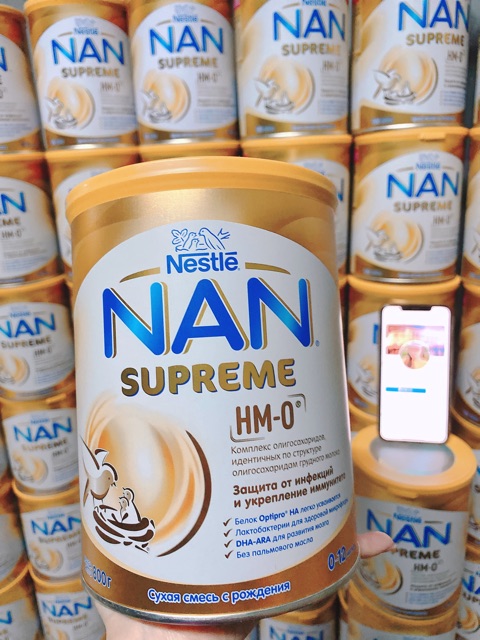 sữa NAN SUPREME HMO hộp 800g hàng nội địa Nga