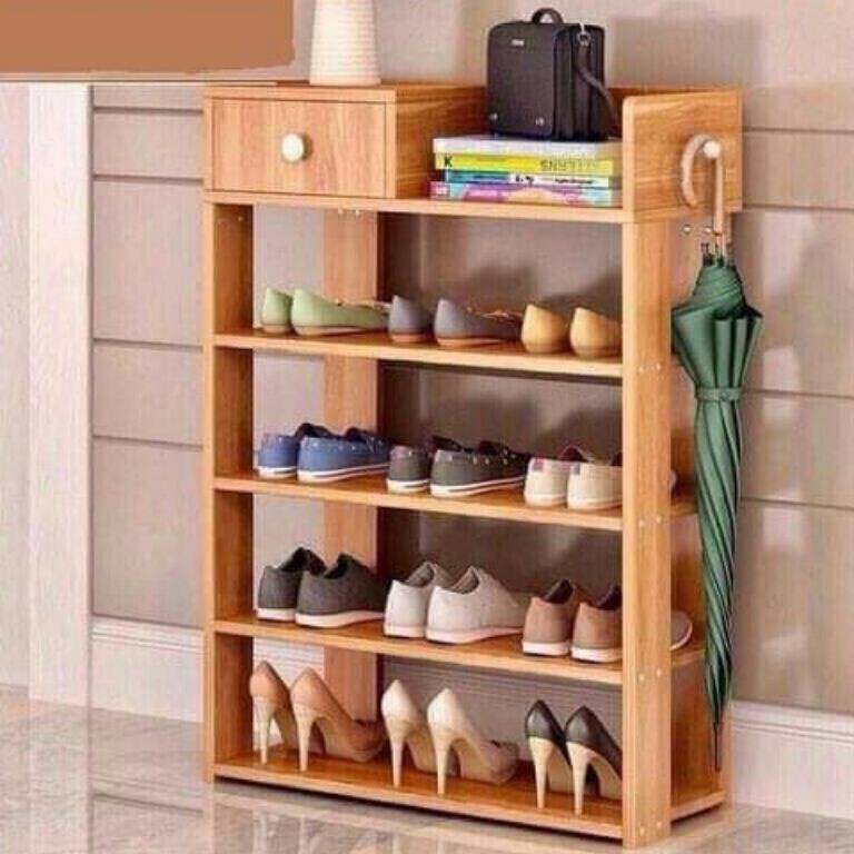 Tủ giày dép, Kệ để giày dép, kệ giày gỗ 5 tầng, tủ giày gỗ 5 tầng sang trọng mới nhất 2022