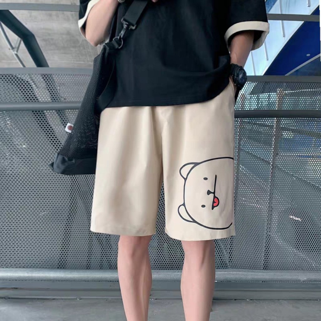Quần short thời trang form rộng kiểu dáng unisex dành cho nam , nữ | BigBuy360 - bigbuy360.vn
