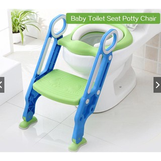 Ghế vệ sinh có thang cho bé nhựa ABS cao cấp Nhật Bản - The Royal's